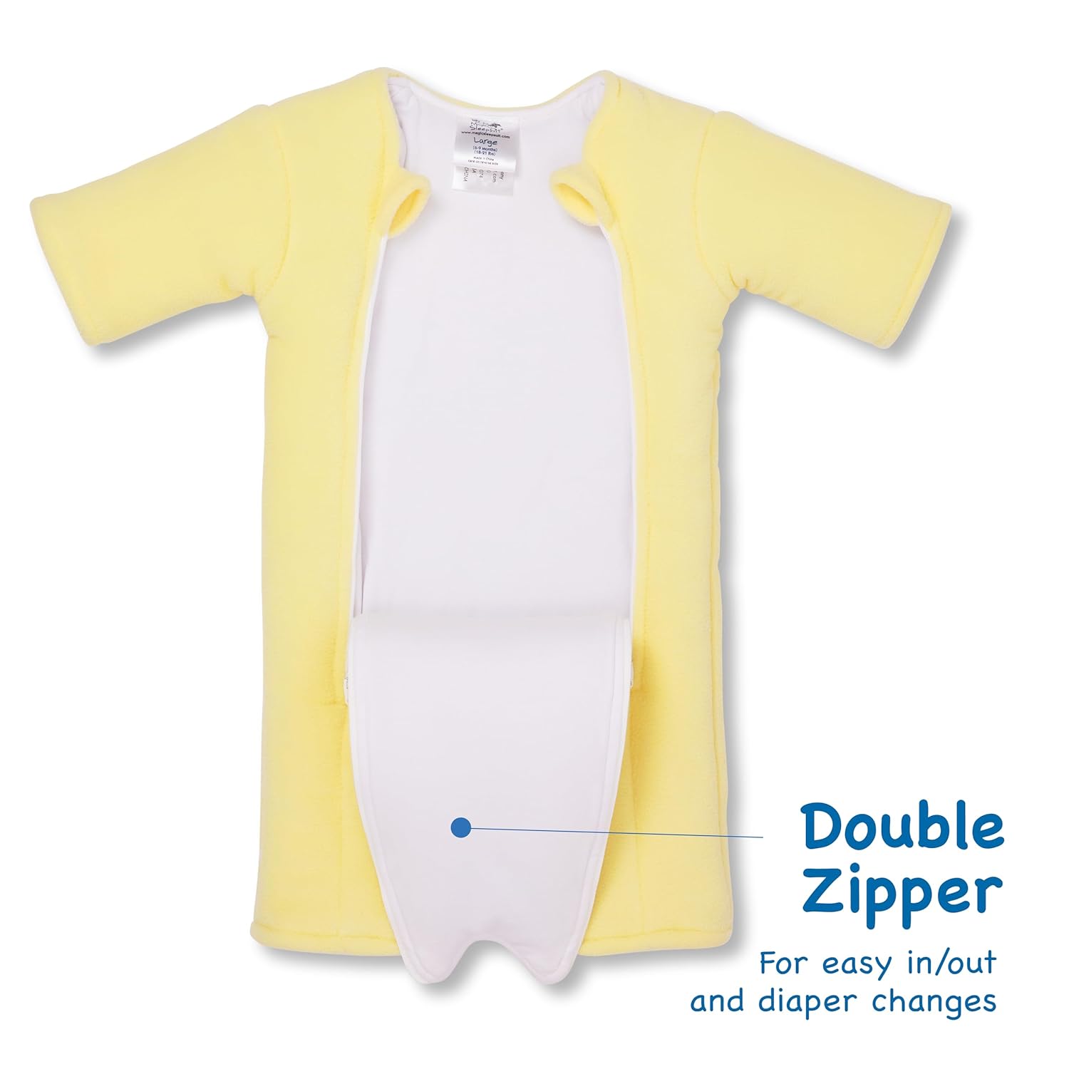 Magic Sleepsuit Baby Merlin's Cotton Baby Swaddle Transition Product - Soft and Cozy Design, Double