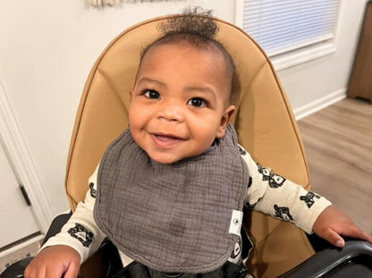 DiaperSquad's Baby Bibs for Drooling and Teething, Bibs for Boys, Baby Girl - Solid Cotton Baby