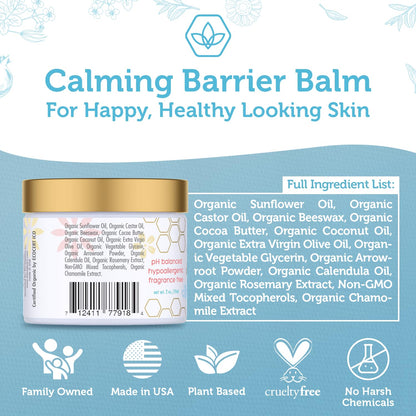 Era Organics Baby Diaper Balm - USDA Organic Ointment Cream Extra Soothing and Nourishing for Dry