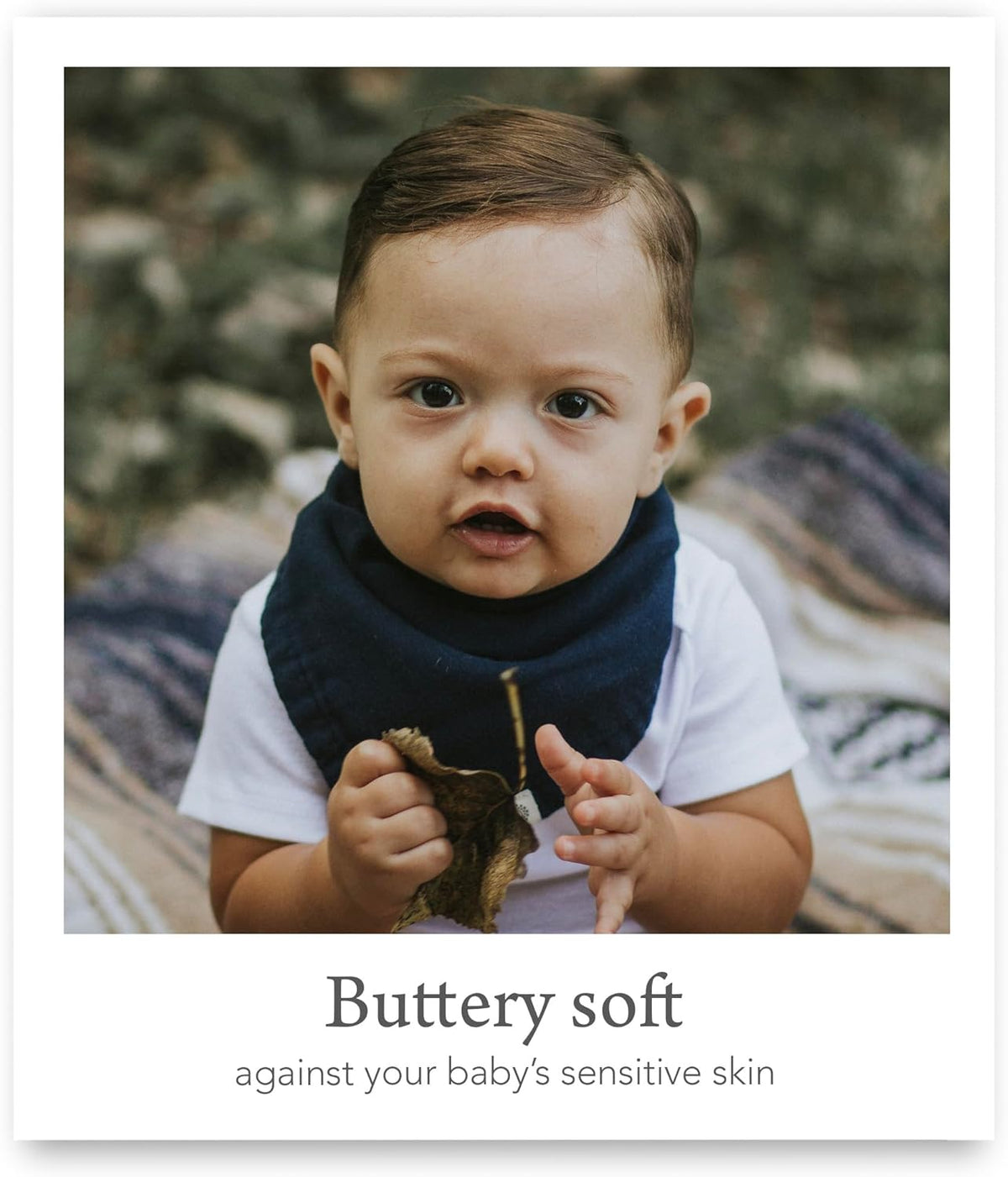 Kishu Baby Indi Organic Baby Bandana Bibs – Fairtrade 4-Way Reversible Drool Bibs for Boys & Girls
