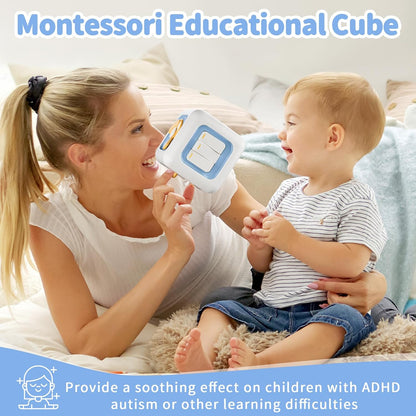 Busy Cube Toys for 1 Year Old, Montessori for 1+ Year Old, Travel Toys for Toddlers 1-3, Learning