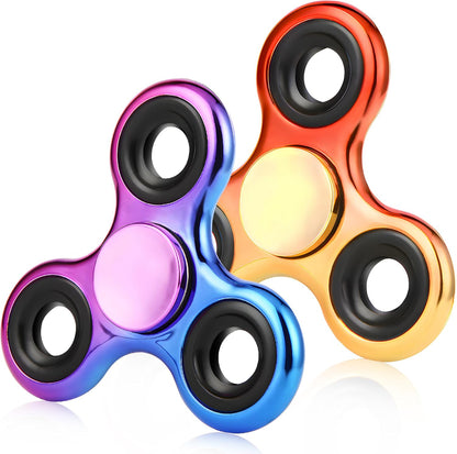 Fidget Spinner 2 Pack, Stress Reduction and Anxiety Relief Hand Spinner Ultra Stainless Steel