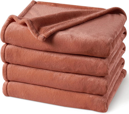 PHF Ultra Soft Fleece Blanket King Size, No Shed No Pilling Luxury Plush Cozy 300GSM Lightweight