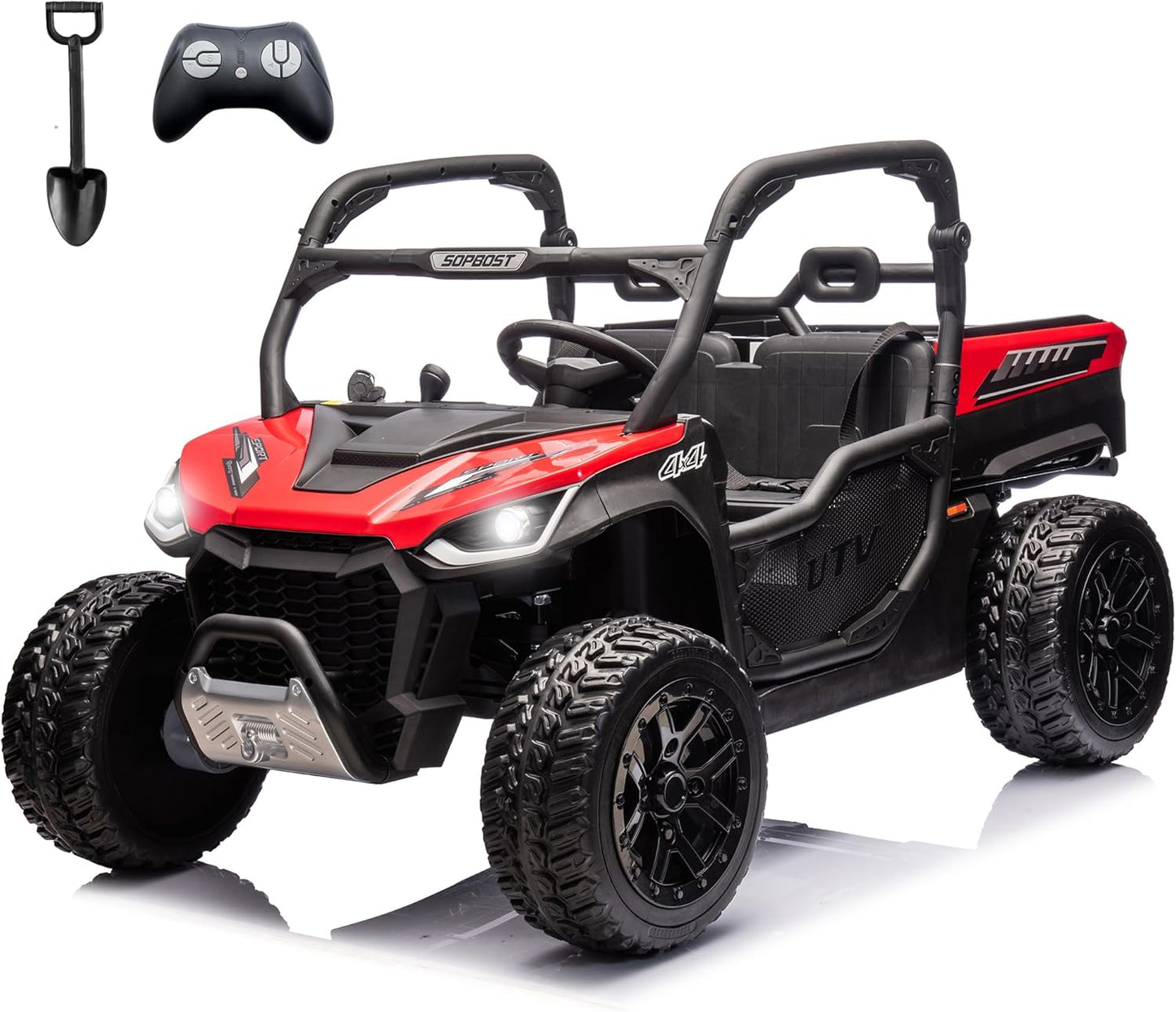 sopbost 24V 10Ah Ride On Toys for Big Kids to Drive 2 Seater Ride On Car with Remote Control