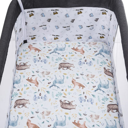 Pack n Play Sheet Stretchy Fitted Portable Mini Crib Sheets Set 3 Pack,Playard Sheets Convertible