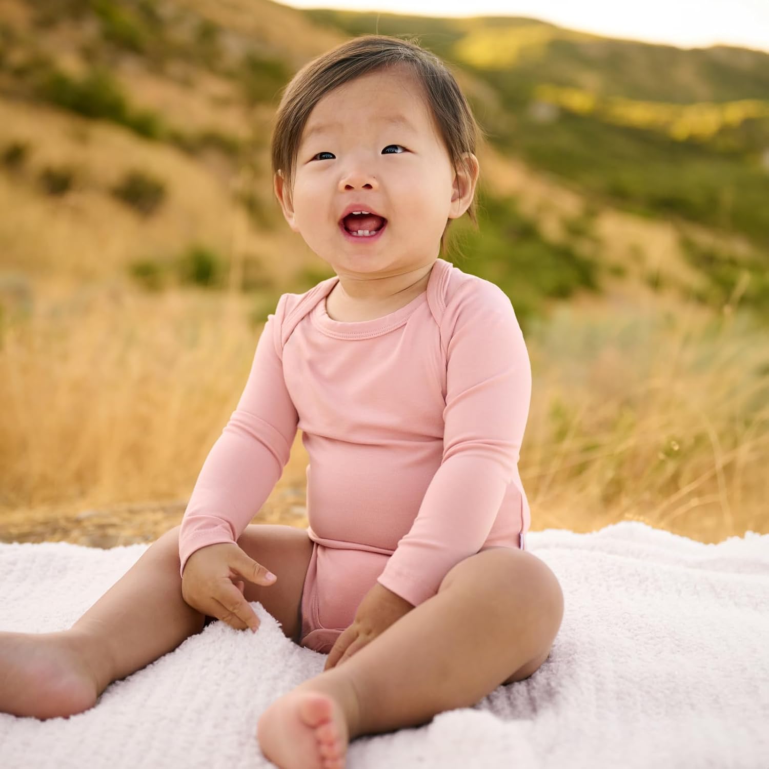 Little Sleepies Long Sleeve Bodysuit for Baby Girls & Boys, Soft Viscose from Bamboo One Piece