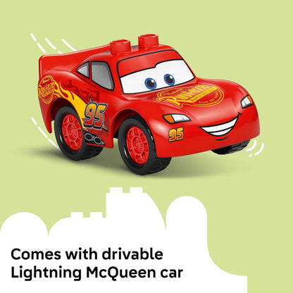 LEGO DUPLO Disney and Pixar Cars McQueen’s Visit to Doc’s Garage - Lightning McQueen Cars Toy for
