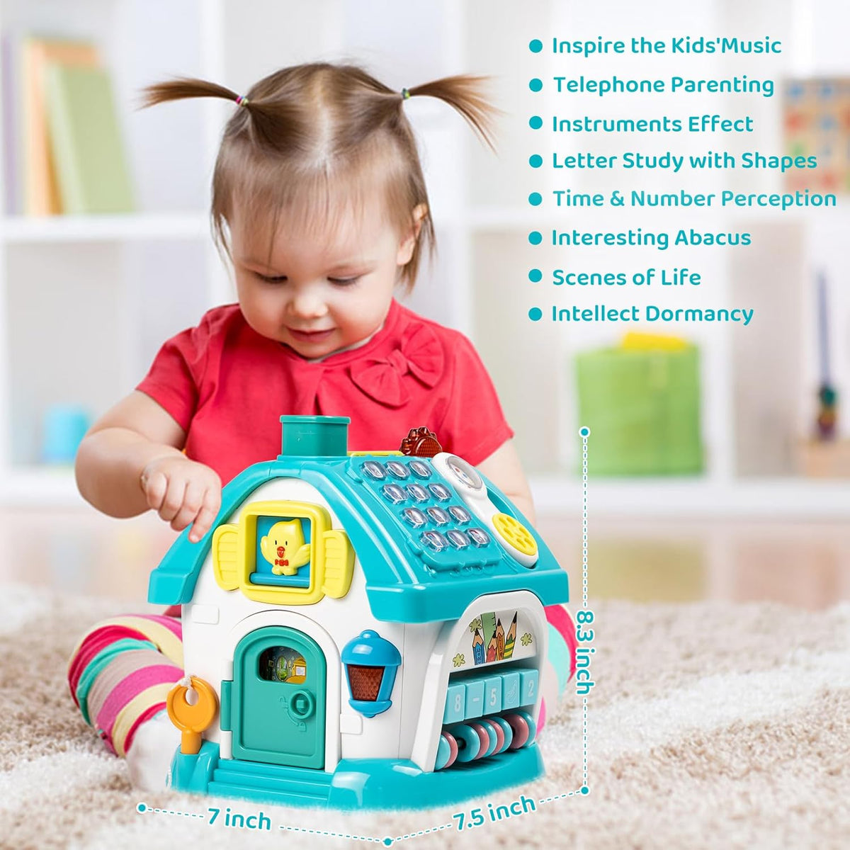 Marstone Baby Toys for 1 Year Old Boy and Girl Gifts: Toddler Toys Age 1-2, 8-in-1 Montessori with