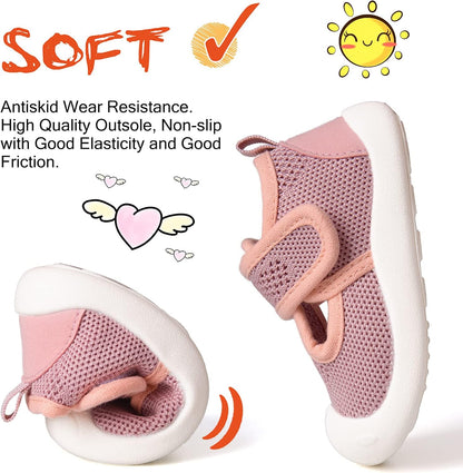 Baby First-Walking Shoes 1-4 Years Kid Shoes Trainers Toddler Infant Boys Girls Soft Sole Non Slip