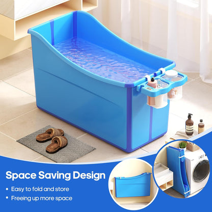 Collapsible Baby Bathtub Foldable Bathtub for Toddler Portable Large Foldable Bath Tub Bathtub for