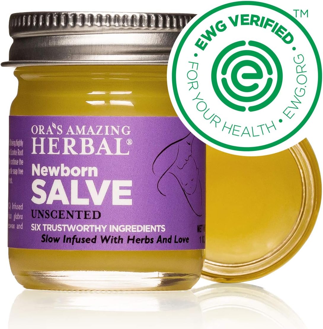 Ora's amazing Herbal, Newborn Salve, Diaper Rash Cream, Calendula Baby Balm, EWG Verified Baby