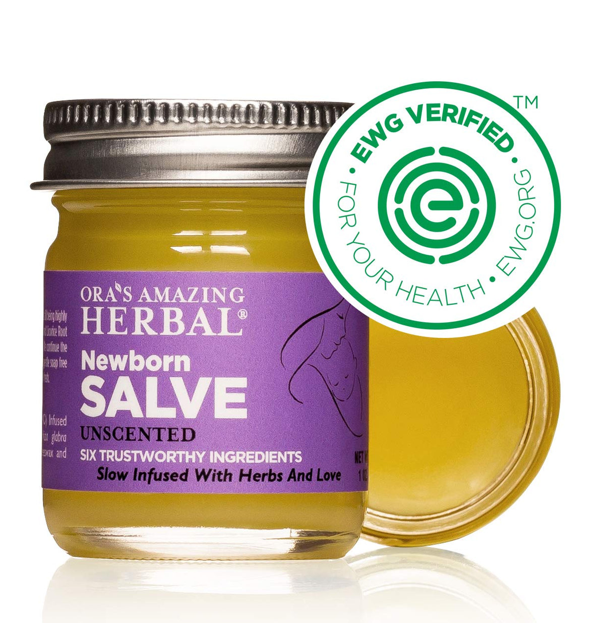 Ora's amazing Herbal, Newborn Salve, Diaper Rash Cream, Calendula Baby Balm, EWG Verified Baby