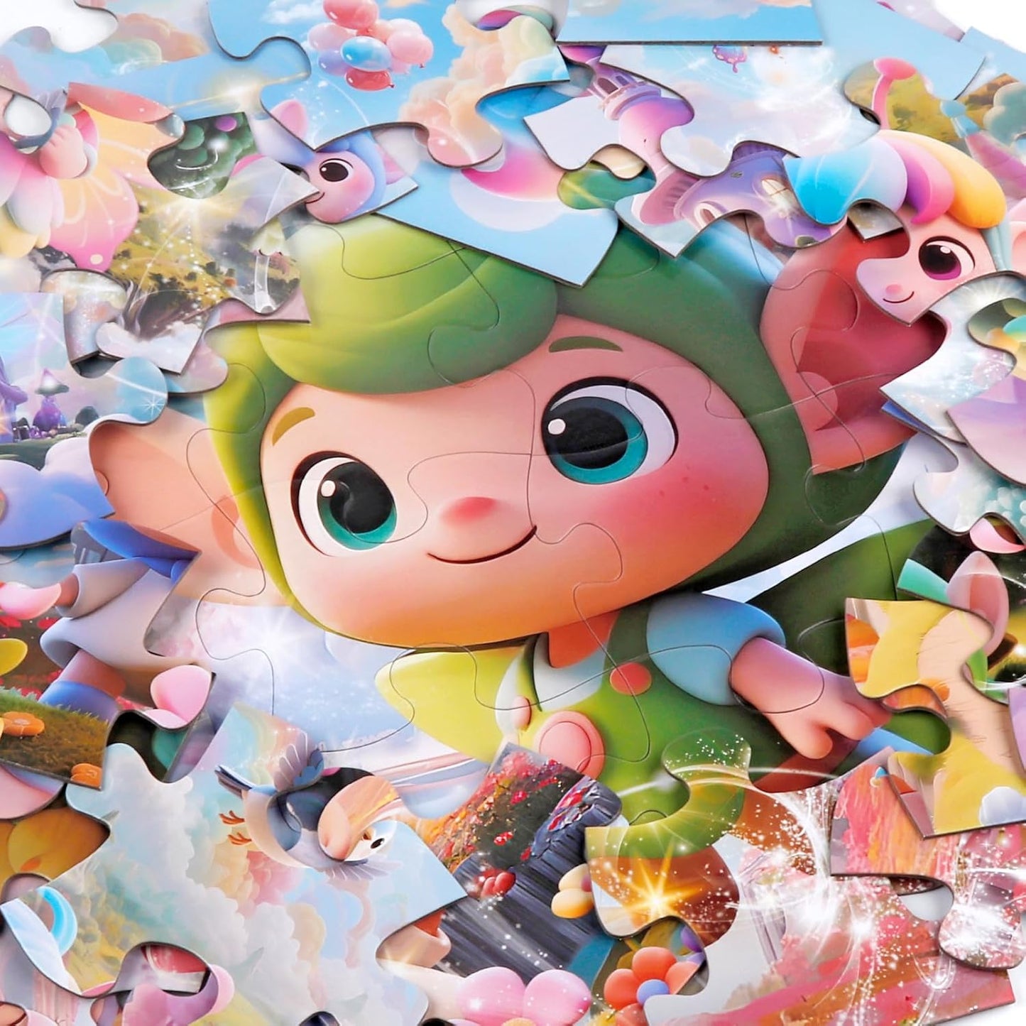 Jumbo Floor Puzzle for Kids,48 Piece Fairy Large Jigsaw Puzzles for Toddler Ages 3-5,Preschool