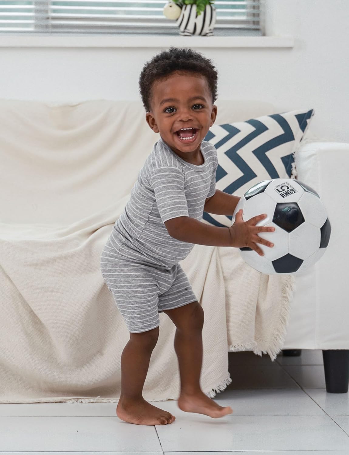 AVAUMA Stripe Pattern Baby Boys Girls Pajama Set Kids Toddler Snug fit Ribbed Sleepwear pjs for