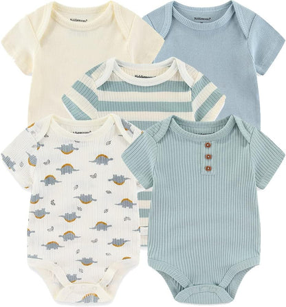 Baby Layette Set Baby Boys' 9-Piece Bodysuits Pants Set Toddler Girl Boy Unisex Baby Gift Sets