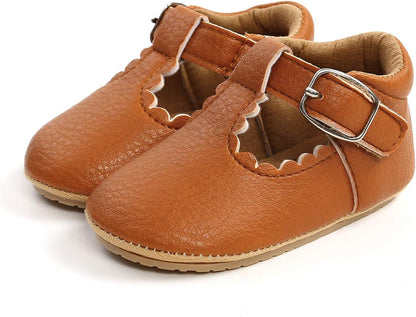 SOFMUO Baby Boys Girls High Top Ankle PU Leather Sneakers Soft Rubber Sole Infant Moccasins Newborn