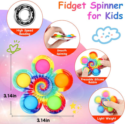 Gigilli 24 Pack Party Favors Fidget Spinners for Kids 4-8 8-12, Goodie Bags Stuffers for Kids 3-5