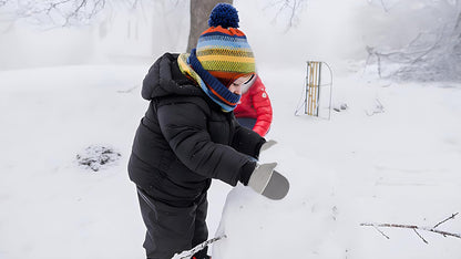 Toddler Gloves Kids Mittens Winter Warm Lined Fleece Gloves Waterproof Snow Baby Mitten for Boys