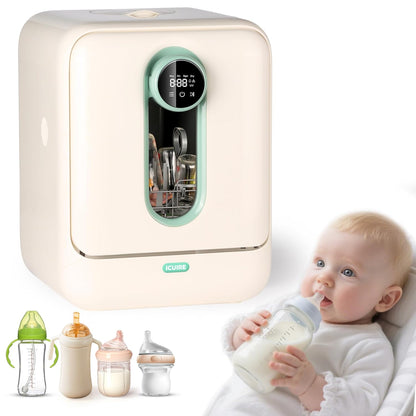 ICUIRE Baby Bottle Washer, Sterilizer & Dryer Pro, Newborn Essential for Parents One-Hand