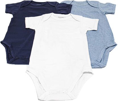 123 Bear Baby Cotton Spandex short-sleeve bodysuits unisex boy girl