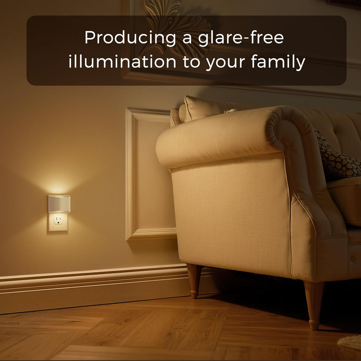 L LOHAS LED Night Lights Plug into Wall with 3CCT Adjustable (1600K/3000K/5000K), 1W Nightlight