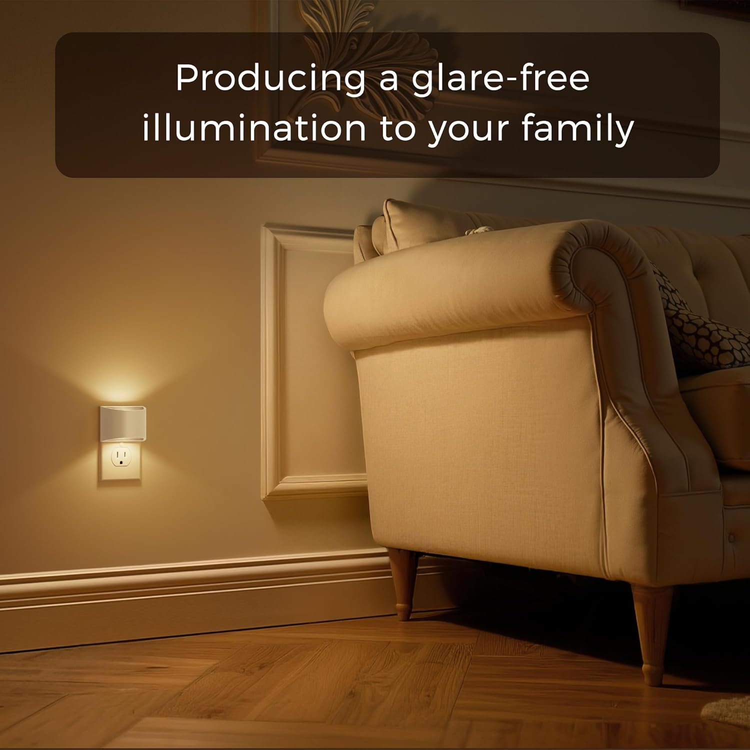 L LOHAS LED Night Lights Plug into Wall with 3CCT Adjustable (1600K/3000K/5000K), 1W Nightlight