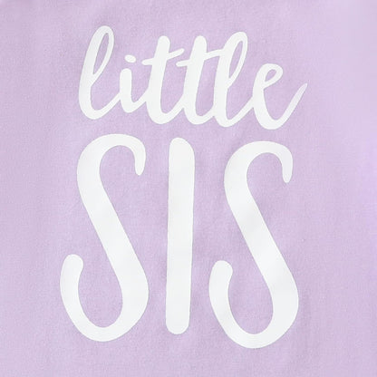 AMAWMW Newborn Baby Girl Little Sister Sleeper Gown Stripe Long Sleeve Nightgown Pajamas Gifts