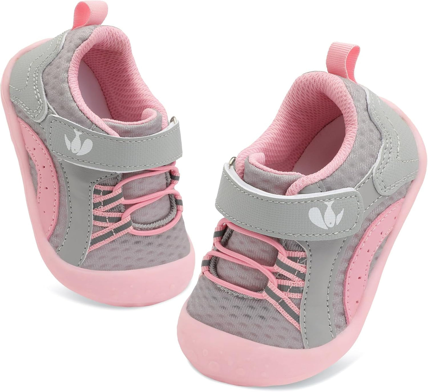 FEETCITY Wide Baby Shoes Boys Girls Baby Barefoot Shoes Breathable Infant Walking Shoe Crib Sock