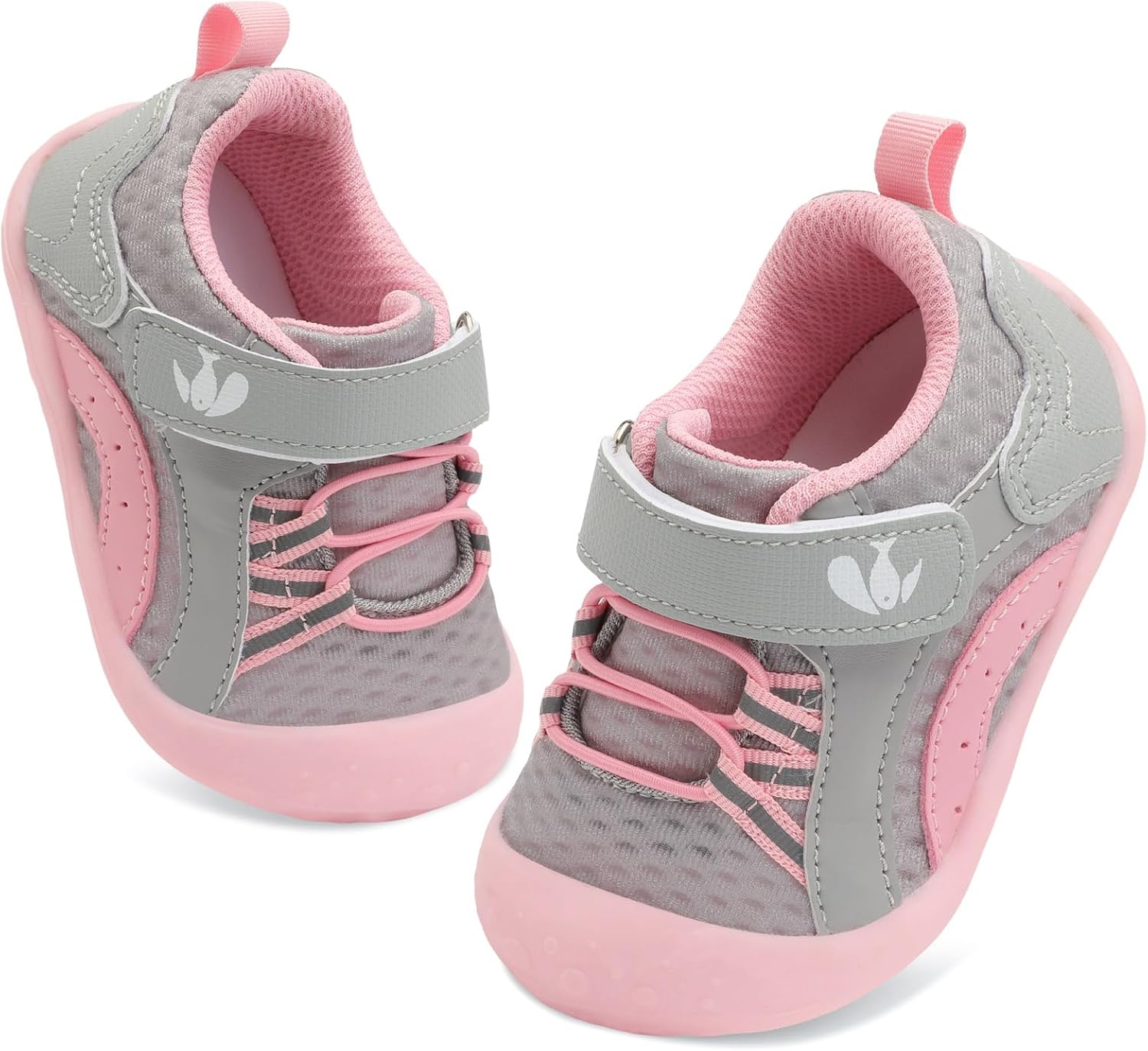 FEETCITY Wide Baby Shoes Boys Girls Baby Barefoot Shoes Breathable Infant Walking Shoe Crib Sock