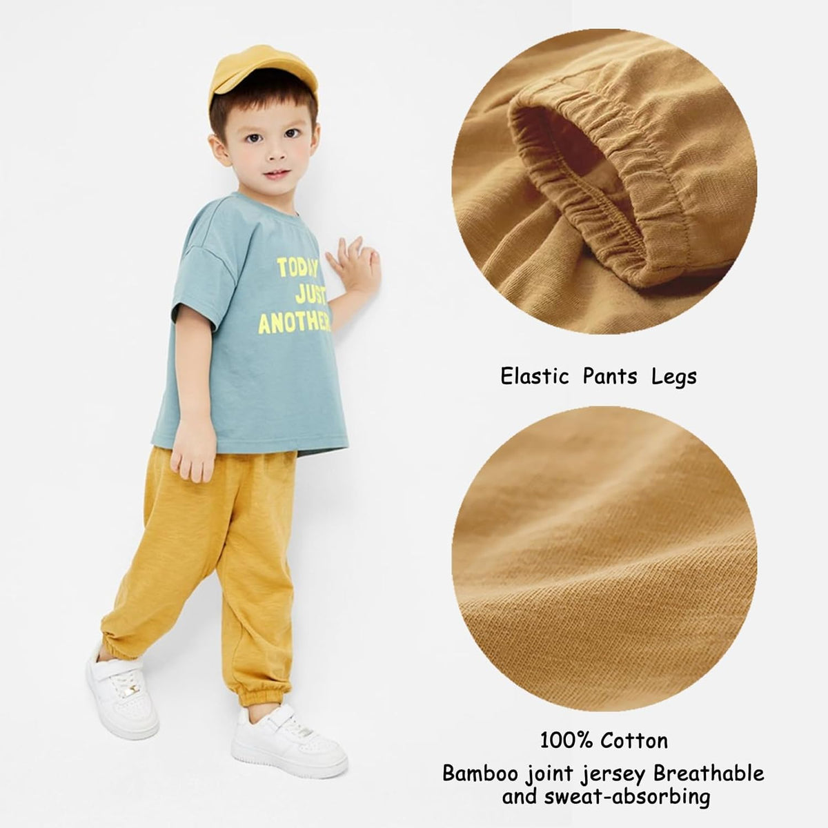 Toddler Boy 3 Pack Long Bloomers Baby Soft Cotton Basic Sweatpants Kids Summer Fall Solid Casual