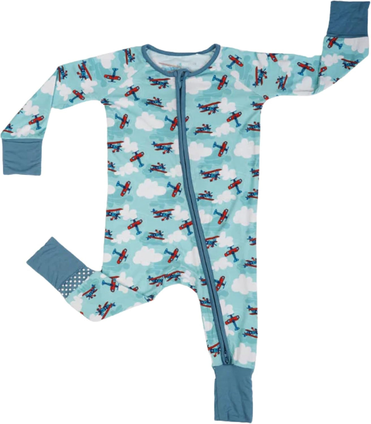 Baby Romper Long Sleeves for 3-24 Month Boys & Girls | 95% Bamboo Viscose Baby Rompers Two-Way