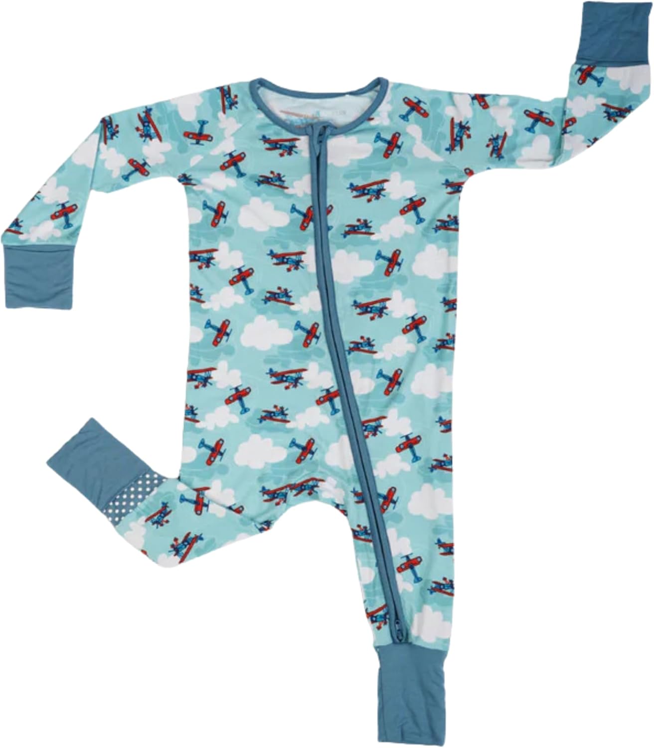 Baby Romper Long Sleeves for 3-24 Month Boys & Girls | 95% Bamboo Viscose Baby Rompers Two-Way