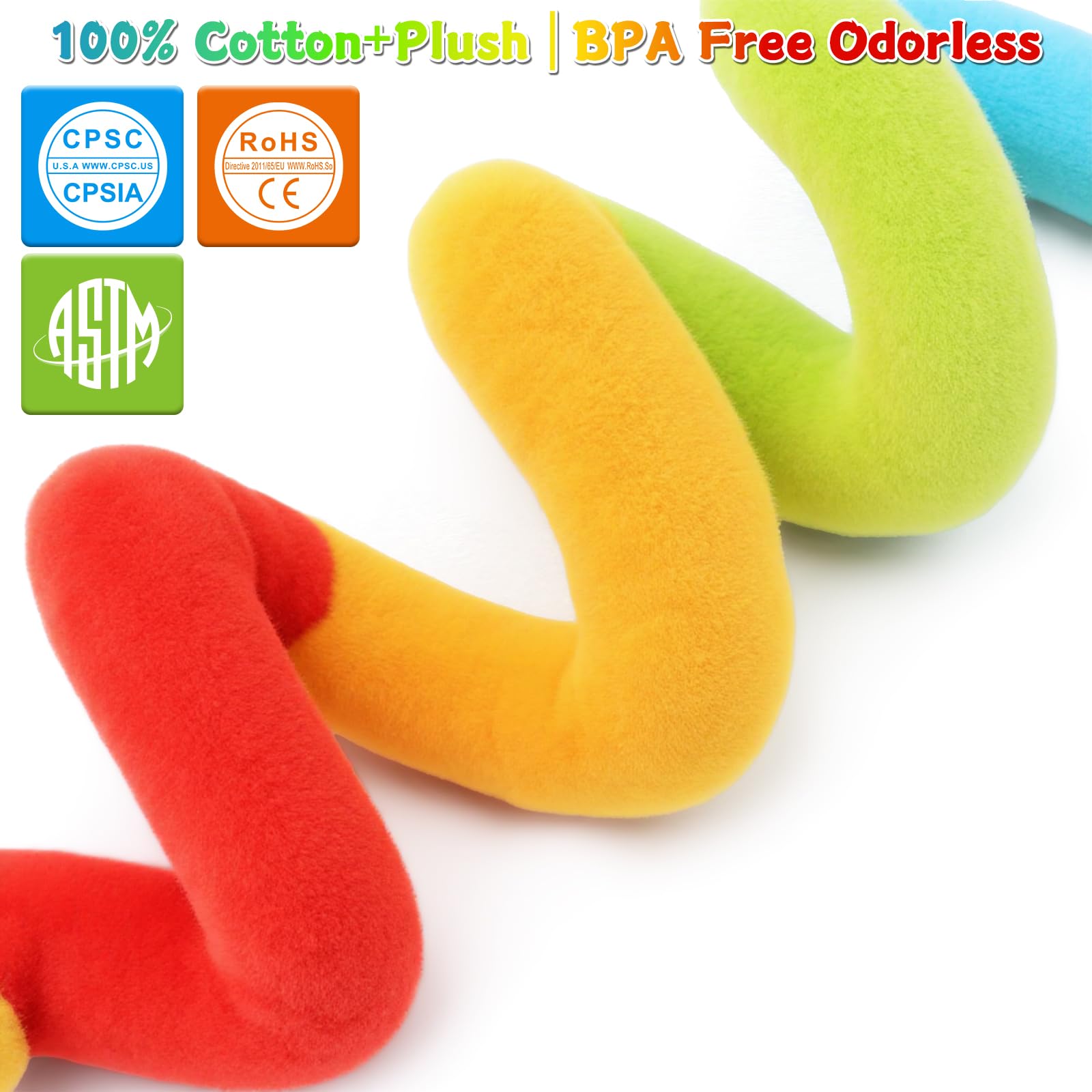 FPVERA Spiral Car Seat Toys for Babies 0-12 Months