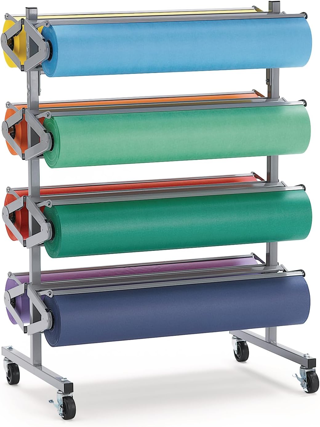 Colorations Dual Surface Paper Roll Classroom Supplies for Arts and Crafts Flame Red (36" x 1000')