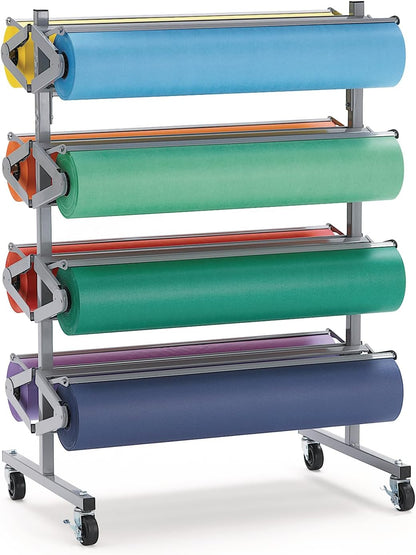 Colorations Dual Surface Paper Roll Classroom Supplies for Arts and Crafts Flame Red (36" x 1000')