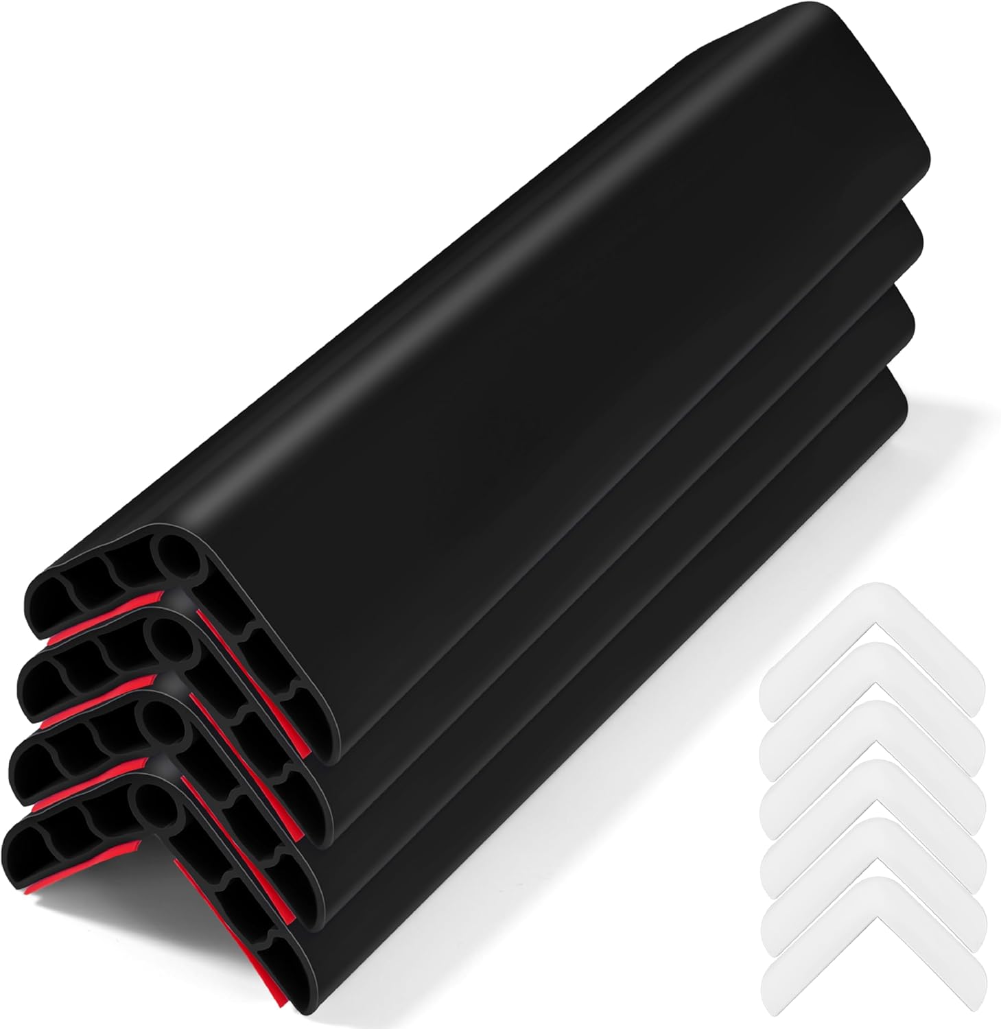Wall Corner Edge Protector 4 Pack,1.57x1.57x23.62x0.28 inch Soft Baby Proof Corner Guards for Sharp