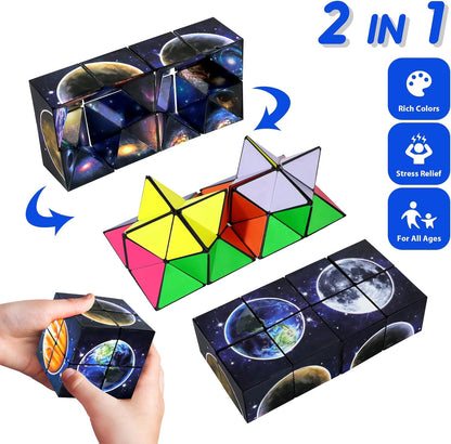 Toys for Boys Age 6-12 Birthday Gifts for 6 7 8 9 10 Year Old Boy Girls, Fidget Toys Infinity Cubes