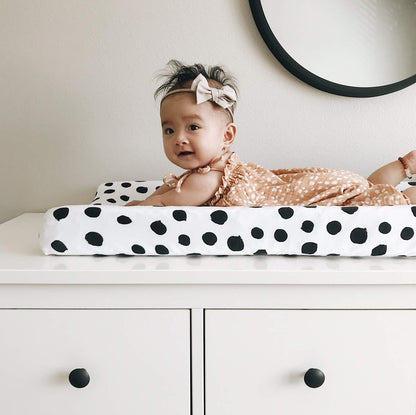 Changing Pad Cover Set | Cradle Sheet 2 Pack 100% Jersey Cotton Black and White Abstract Stripes