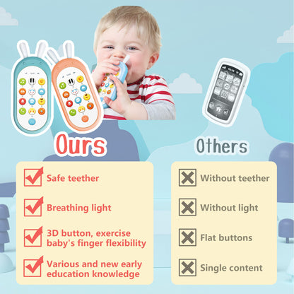 Richgv Baby Cell Phone Toy, Sensory Learning Toys with 12 Functions