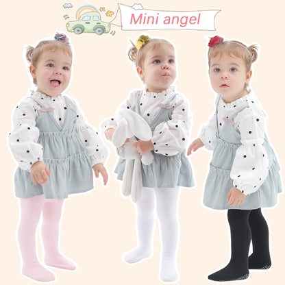 Mini angel Baby Tights Non Slip Baby Girl Tights Seamless Cotton Pantyhose Toddler Stockings Winter