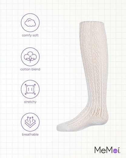 MeMoi Pelerine Stitch Girl's Cotton Blend Tights