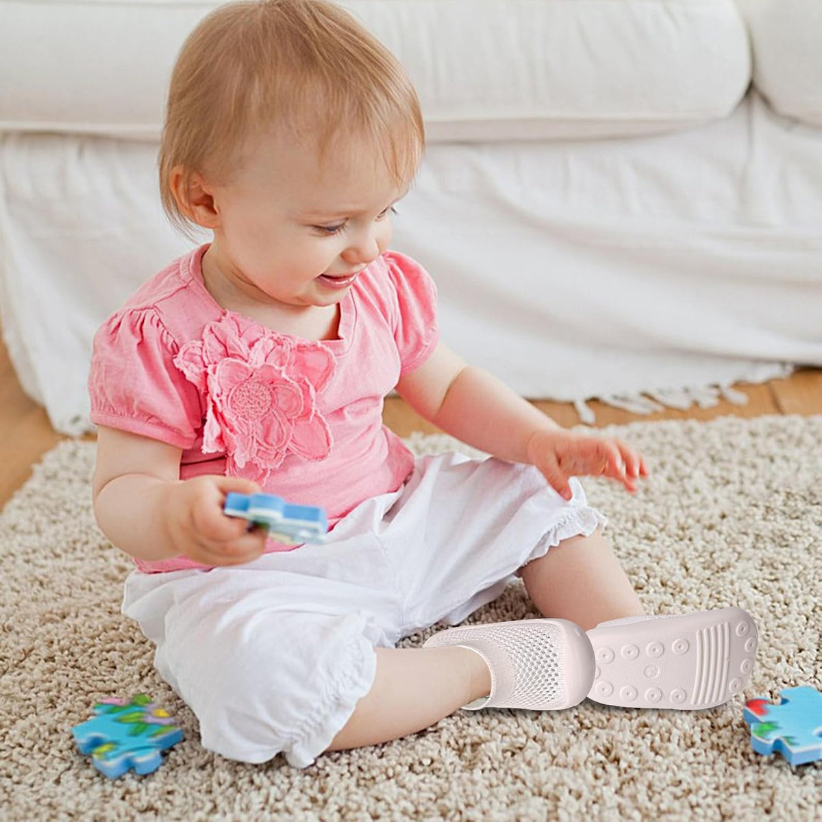 Baby Walking Shoes Toddler Girl Boy Soft Sole Breathable Mesh Slip on Summer Wide Shoes Infant