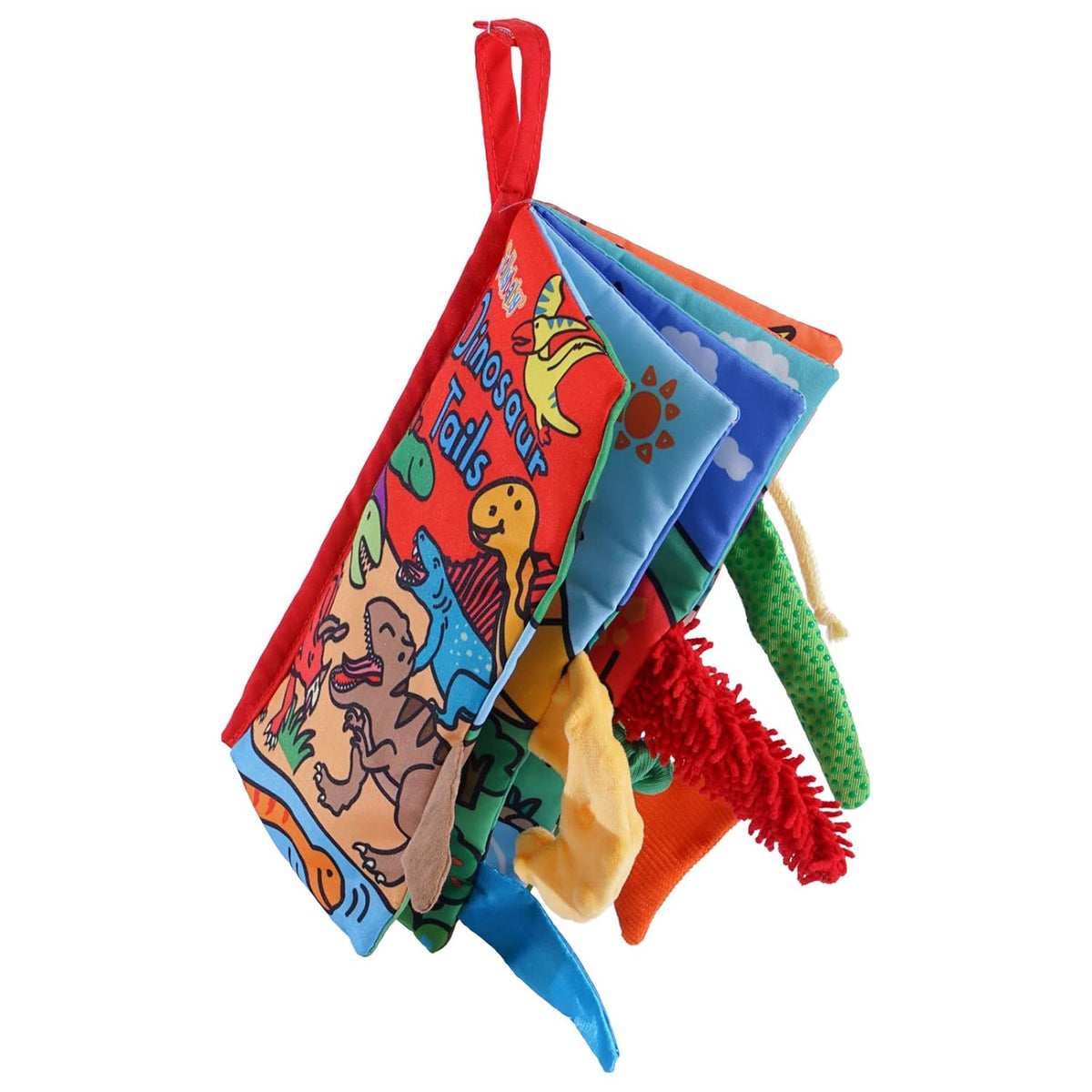 Jollybaby Baby Books 0-6 Months, Touch and Feel Crinkle Soft Cloth Books for Infants Babies