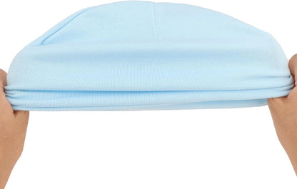 DRESHOW BQUBO 4 Pieces Baby Beanie Newborn Toddler Soft Cute Knit Hat Hospital Hats for Baby Boys