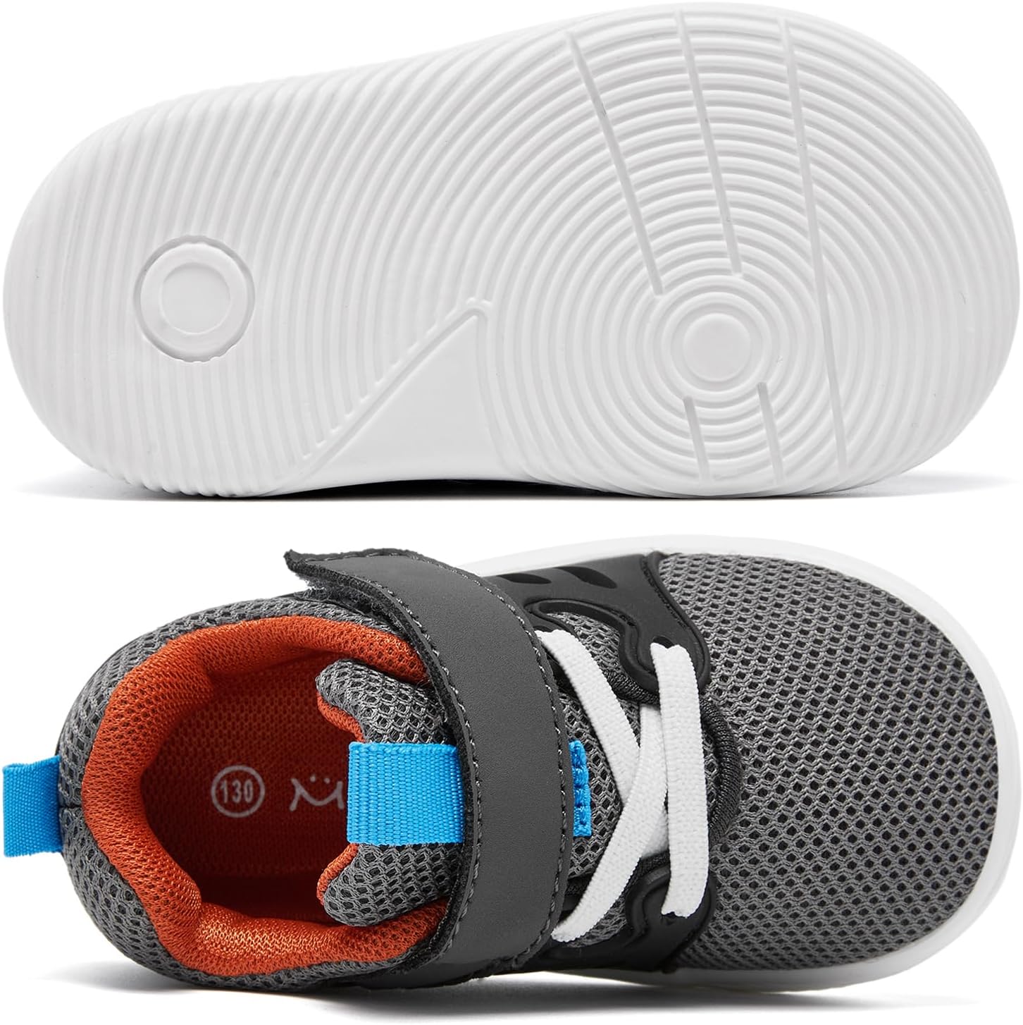 MORENDL Toddler Sneakers Baby Boys & Girls Barefoot Shoes Lightweight Breathable Walking Running