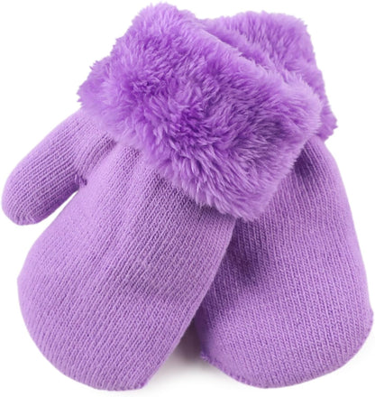 PESAAT Baby Girl Mittens Fleece Toddler Boy Mittens Warm Kids Winter Gloves Unisex Cold Weather