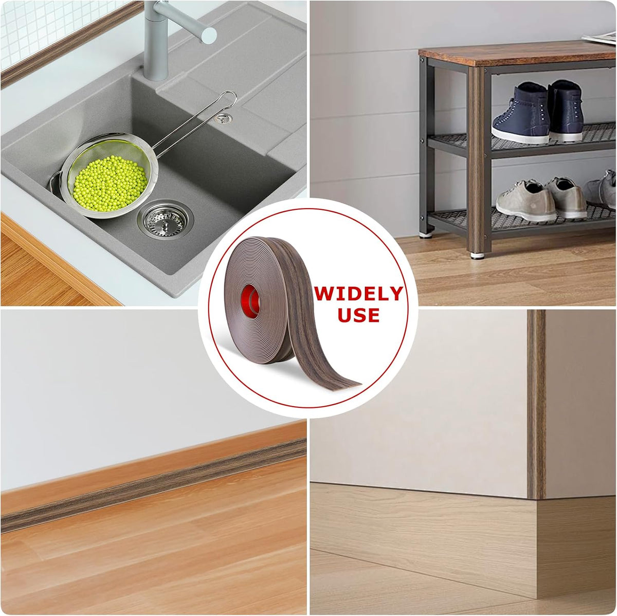 Flexible Wall Corner Protector Moulding Trim Peel and Stick Wall Corner Guards Edge Protector Self