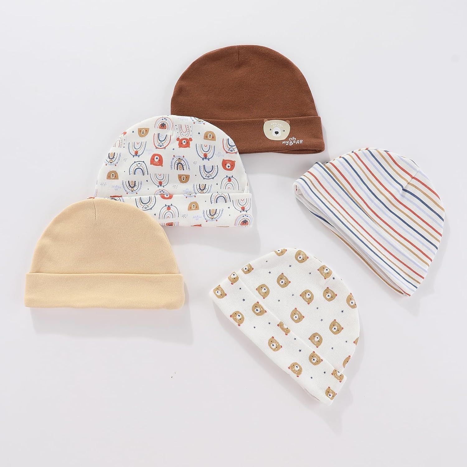 Baby Hats Mittens and Socks Set Cotton Newborn Hat Beanie Soft Infant Girls Boys Caps Gloves 0-6