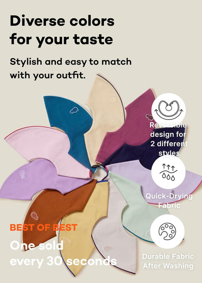Konny Baby Bibs 5-Pack, 360 ° Rotate, Soft and Absorbent Bandana Drooling for Boys Girls baby
