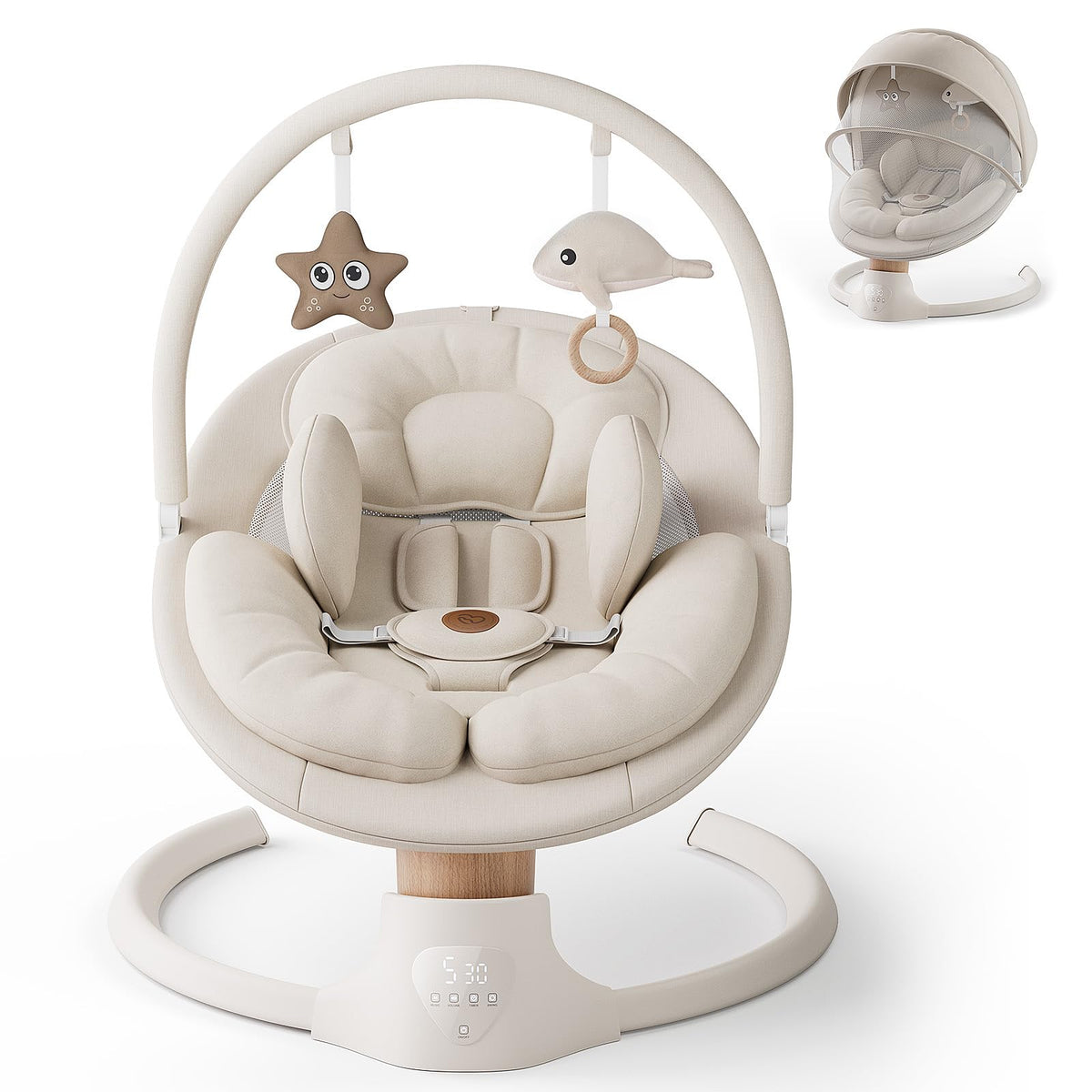 Baby Swings for Infants, FasonBaby Electric Baby Swing with Bluetooth Music
